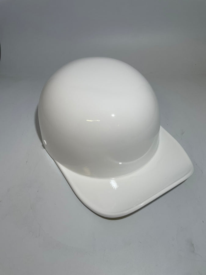 Baseball Cap Style Motorcycle Helmet Arctic White