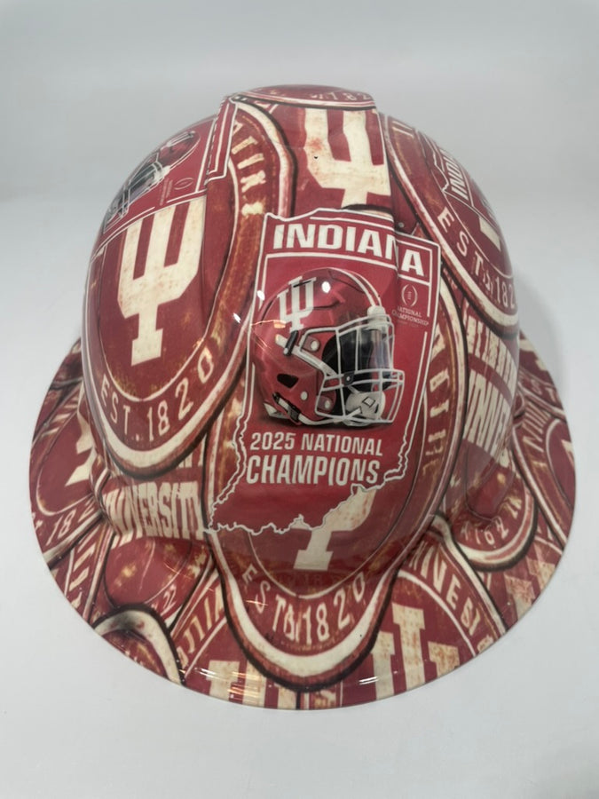 Full Brim Hard Hat Hydro Dipped Indiana Hoosier Champions