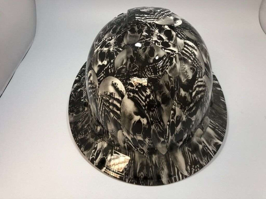 Full Brim Hard Hat Hydro Dipped Hear No Evil 1