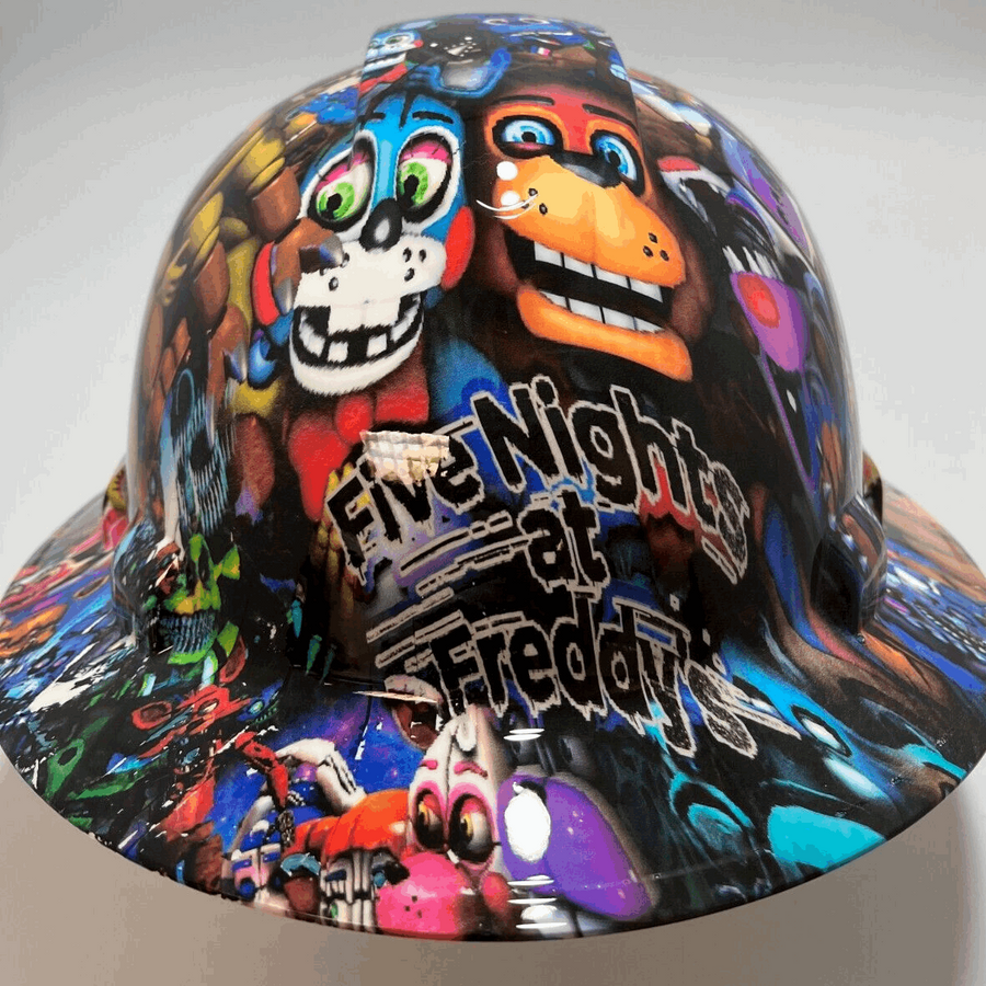 Full Brim Hard Hat Hydro Dipped Five Nights At Freddy's