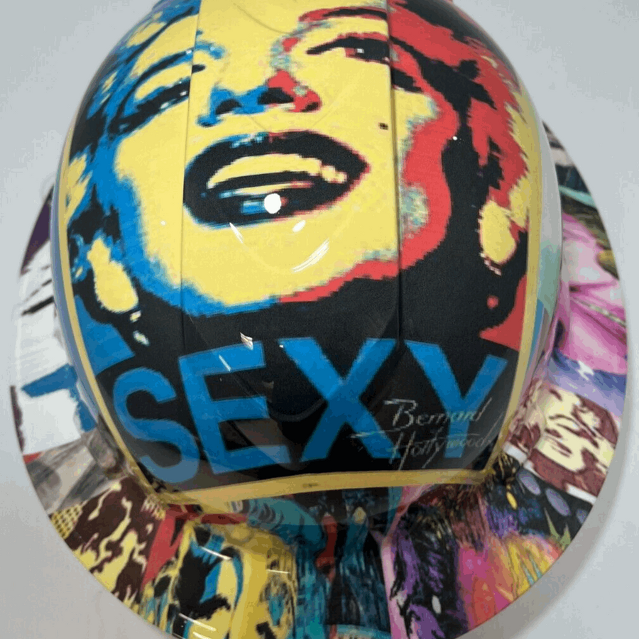 Full Brim Hard Hat Hydro Dipped SEXY MARILYN MONROE