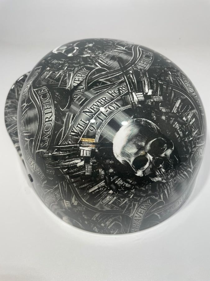 Baseball Cap Style Motorcycle Helmet Never Forgotten 9/11