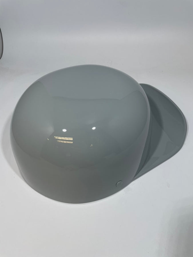 Baseball Cap Style Motorcycle Helmet Billiard Grey