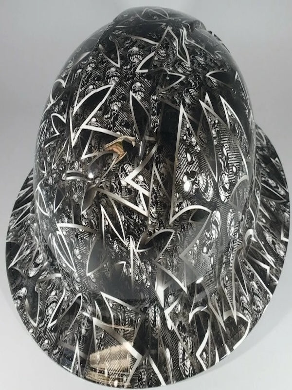 Full Brim Hard Hat Hydro Dipped CHOPPER