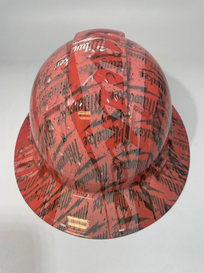 Full Brim Hard Hat Hydro Dipped Milwaukee