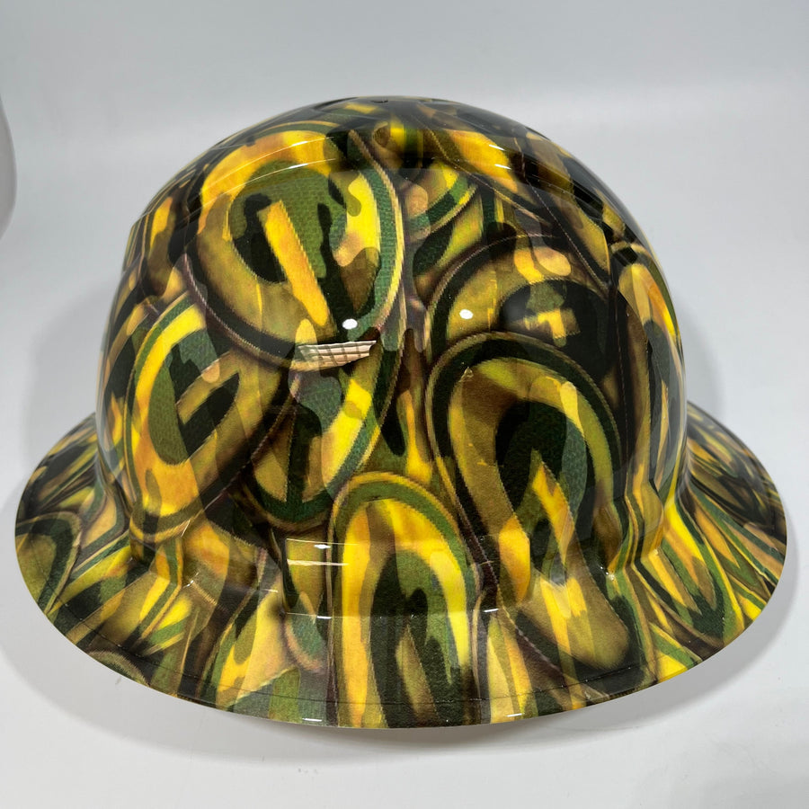 Full Brim Hard Hat Hydro Dipped GREEN BAY PACKERS CAMO