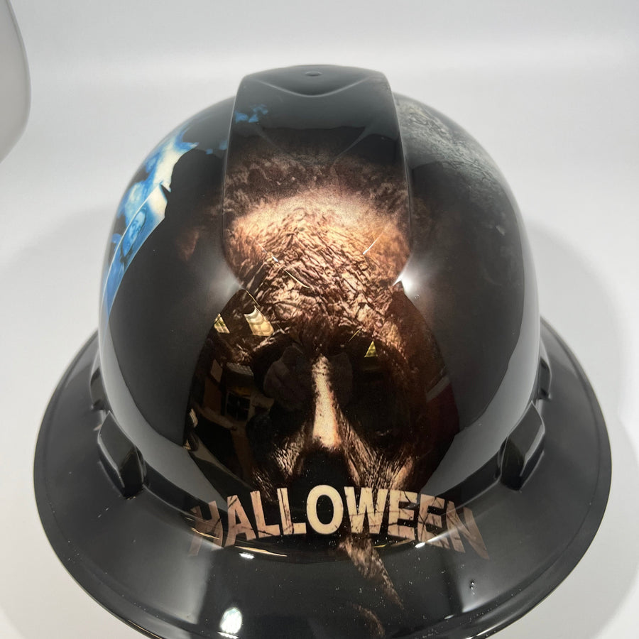 Full Brim Hard Hat Hydro Dipped HALLOWEEN MICHAEL MYERS