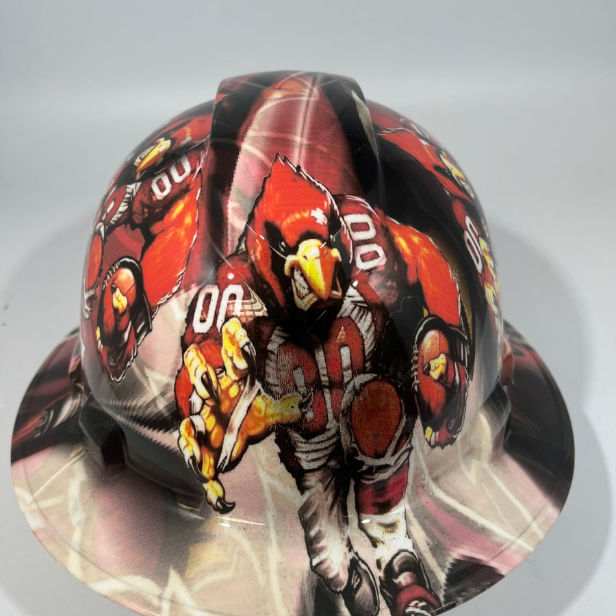 Full Brim Hard Hat Hydro Dipped ARIZONA CARDINALS