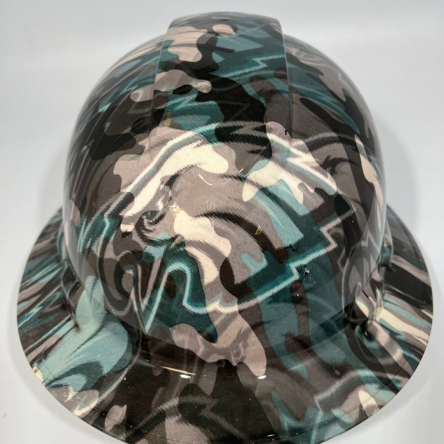 Full Brim Hard Hat Hydro Dipped PITTSBURG STEELERS Abstract