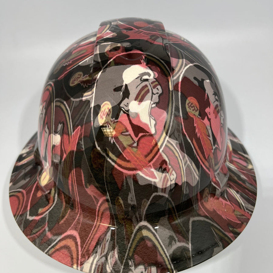 Full Brim Hard Hat Hydro Dipped WASHINGTON COMMANDERS CAMO