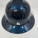 Full Brim Hard Hat Hydro Dipped Candy Blue Carbon LA Dodgers
