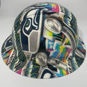 Full Brim Hard Hat Hydro Dipped Seahawks Super Bowl Champions