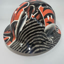 Full Brim Hard Hat Hydro Dipped Bengals Carbon Fiber