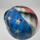 Baseball Cap Style Motorcycle Helmet Carbon American Flag
