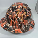 Full Brim Hard Hat Custom Hydro Dipped Bengals Fathead