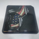 Custom Carbon Fiber American Flag Hydro Dipped Engine/Fuse Box Covers for Silverado, Tahoe &amp; Cadillac