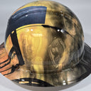 Full Brim Hard Hat Hydro Dipped OIL RIG