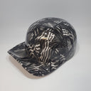 Baseball Cap Style Motorcycle Helmet BLACK & WHITE AMERICAN FLAG