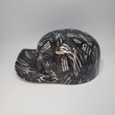Baseball Cap Style Motorcycle Helmet BLACK & WHITE AMERICAN FLAG