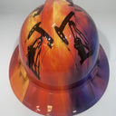 Full Brim Hard Hat Hydro Dipped Texas Flag Oil Rigs