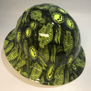 Full Brim Hard Hat Hydro Dipped Safety Green Mini HARLEY DAVIDSON SKULLS