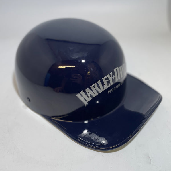 Baseball Cap Style Motorcycle Helmet Midnight Blue Bar & Shield