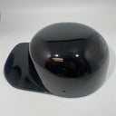 Baseball Cap Style Motorcycle Helmet Gloss Black Bar & Shield