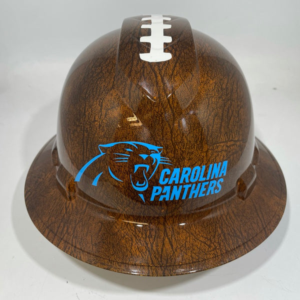 Full Brim Hard Hat Hydro Dipped Panthers Football