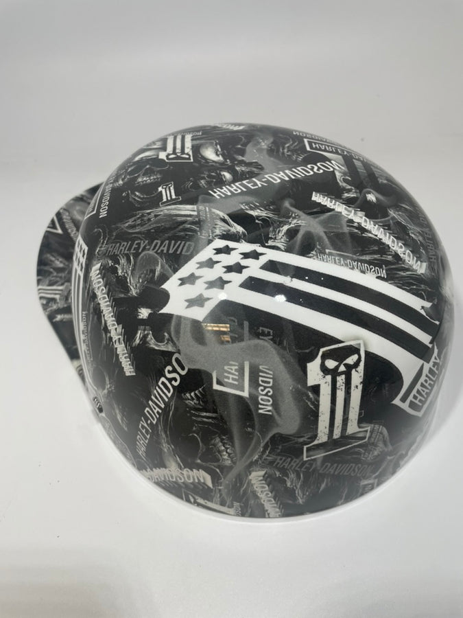 Baseball Cap Style Motorcycle Helmet Harley 1