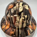 Full Brim Hard Hat Hydro Dipped GUITARS