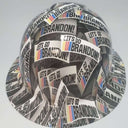 Full Brim Hard Hat Hydro Dipped FJB Lets go Brandon!