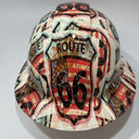 Full Brim Hard Hat Hydro Dipped Route 66