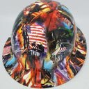 Full Brim Hard Hat Hydro Dipped TRUMP