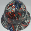 Full Brim Hard Hat Hydro Dipped WEB OF VENOM