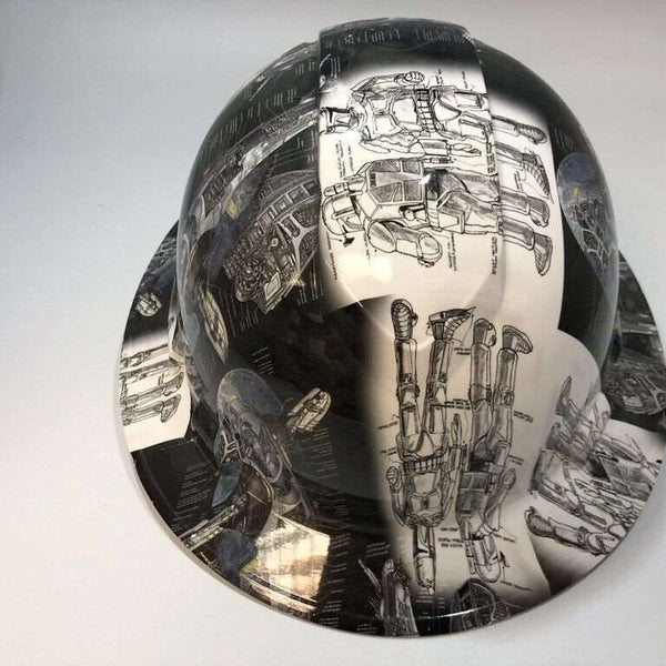 Full Brim Hard Hat Hydro Dipped Space Troopers