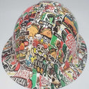 Full Brim Hard Hat Hydro Dipped Mexico Sticker Bomb