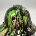 Full Brim Hard Hat Hydro Dipped Forbidden Neon Skulls