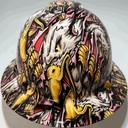 Full Brim Hard Hat Hydro Dipped SCREAMING EAGLES