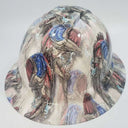 Full Brim Hard Hat Hydro Dipped Large Mouth Bass Fishing