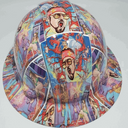 Full Brim Hard Hat Hydro Dipped The Big Lebowski
