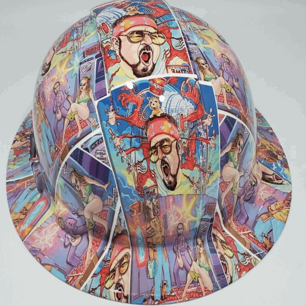 Full Brim Hard Hat Hydro Dipped The Big Lebowski