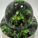 Full Brim Hard Hat Hydro Dipped INCREDIBLE HULK