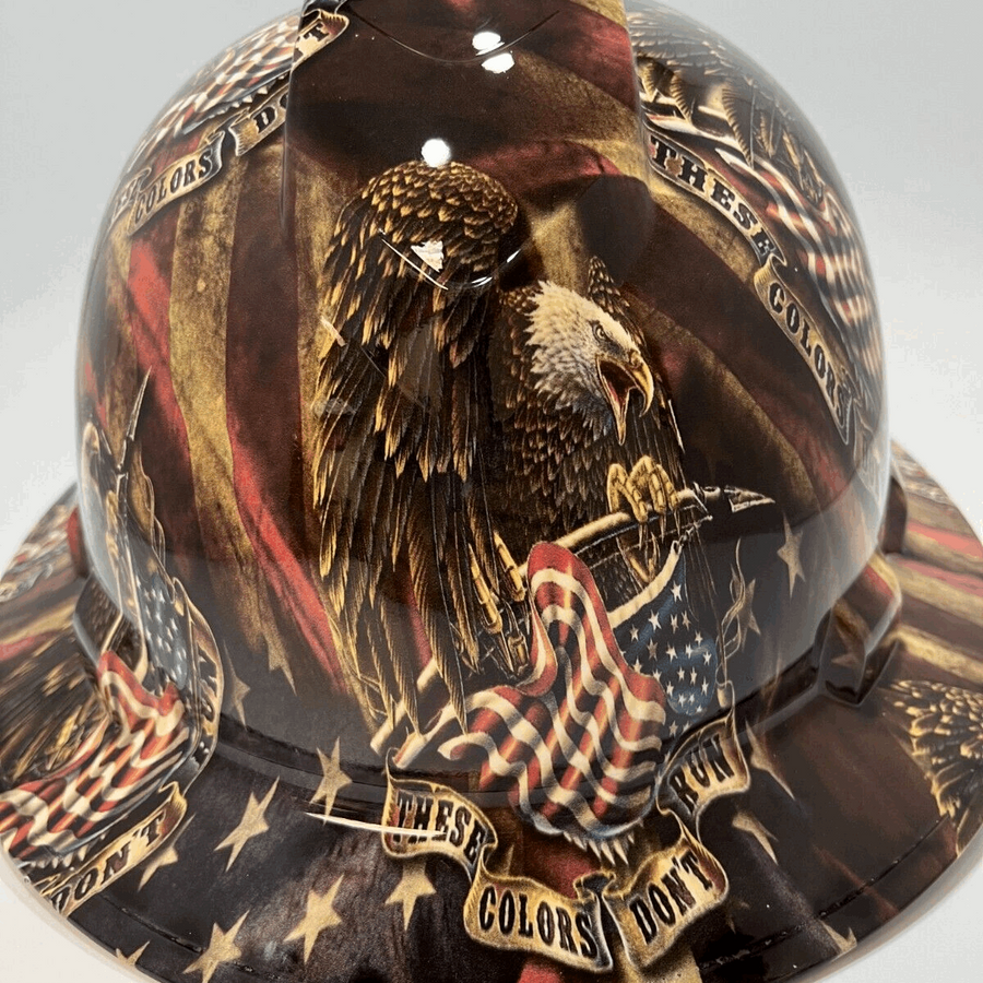 Full Brim Hard Hat Hydro Dipped THESE COLORS DON'T RUN