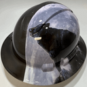 Full Brim Hard Hat Hydro Dipped HOWL AT THE MOON