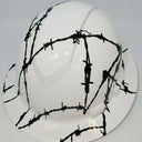 Full Brim Hard Hat Hydro Dipped BARB WIRE