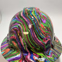 Full Brim Hard Hat Hydro Dipped Psychedelic Swirls