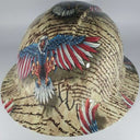 Full Brim Hard Hat Hydro Dipped 2ND AMMENDMENT EAGLE