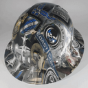 Full Brim Hard Hat Hydro Dipped Military Appreciation