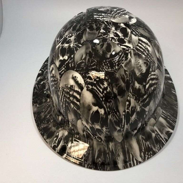 Full Brim Hard Hat Hydro Dipped Hear No Evil 1