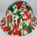 Full Brim Hard Hat Hydro Dipped Mexico Flags